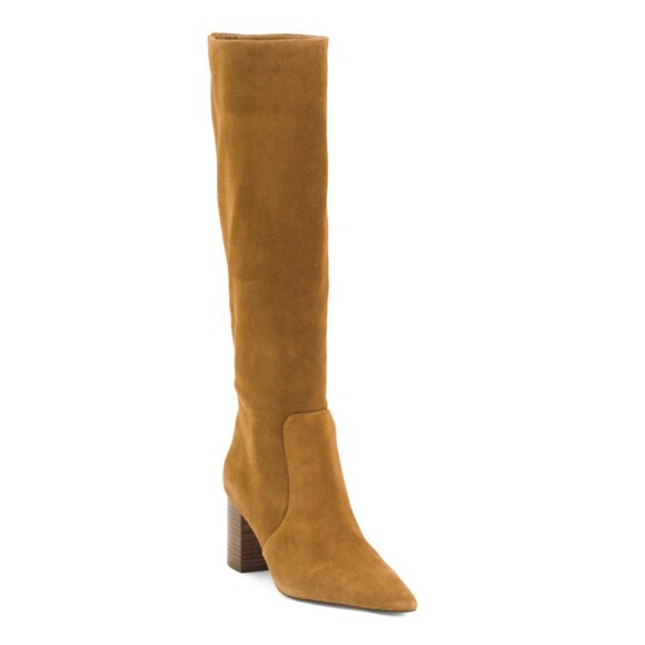 STEVE MADDEN Chestnut Suede Skyline Boots - Picture 1 of 2